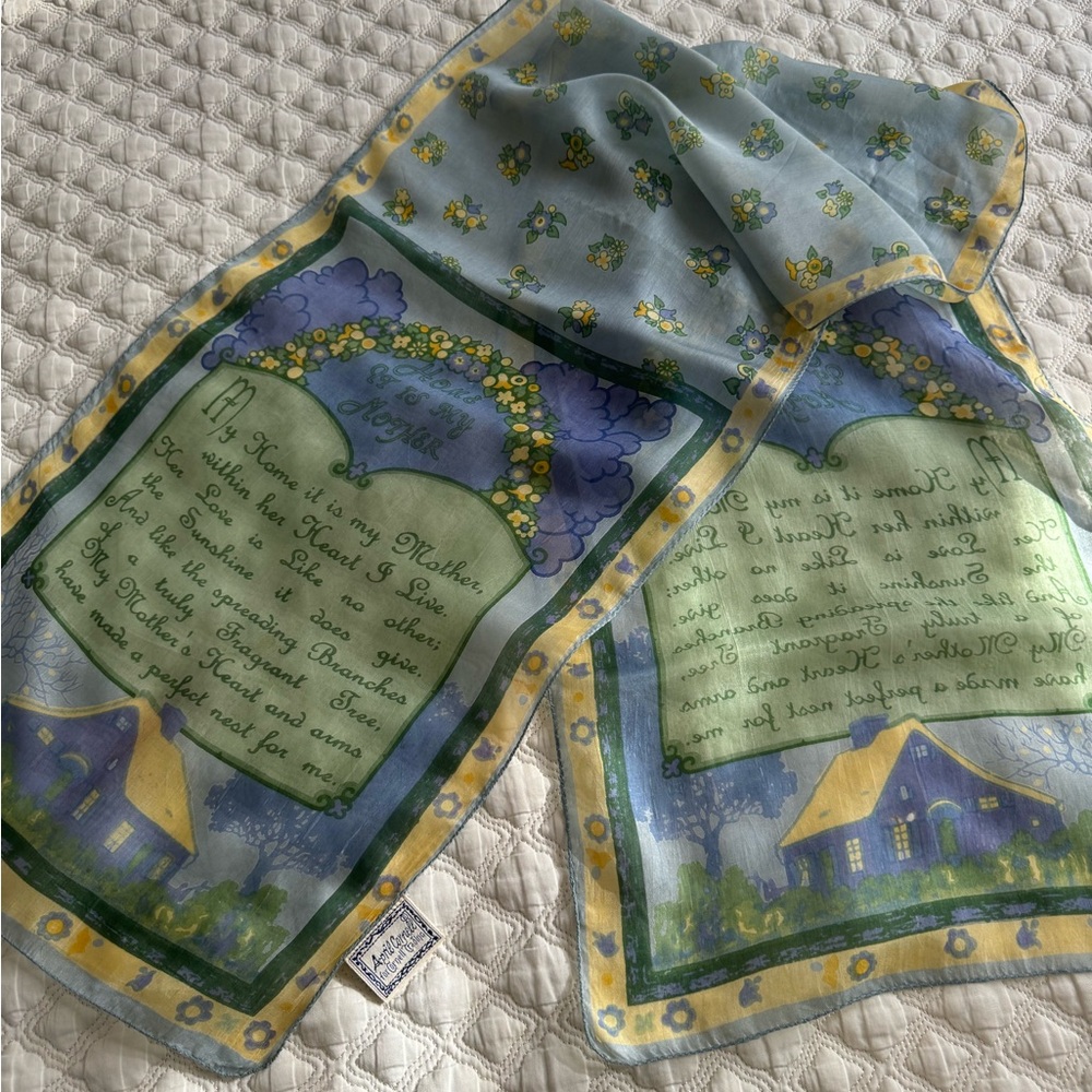 April Cornell Multicolor Floral Scarf